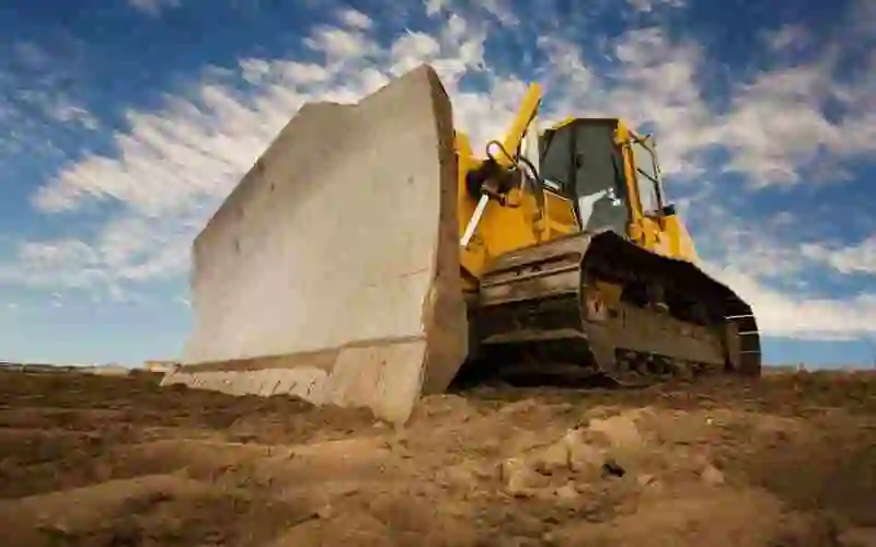 Bulldozer for Moving Large Amounts of Earth